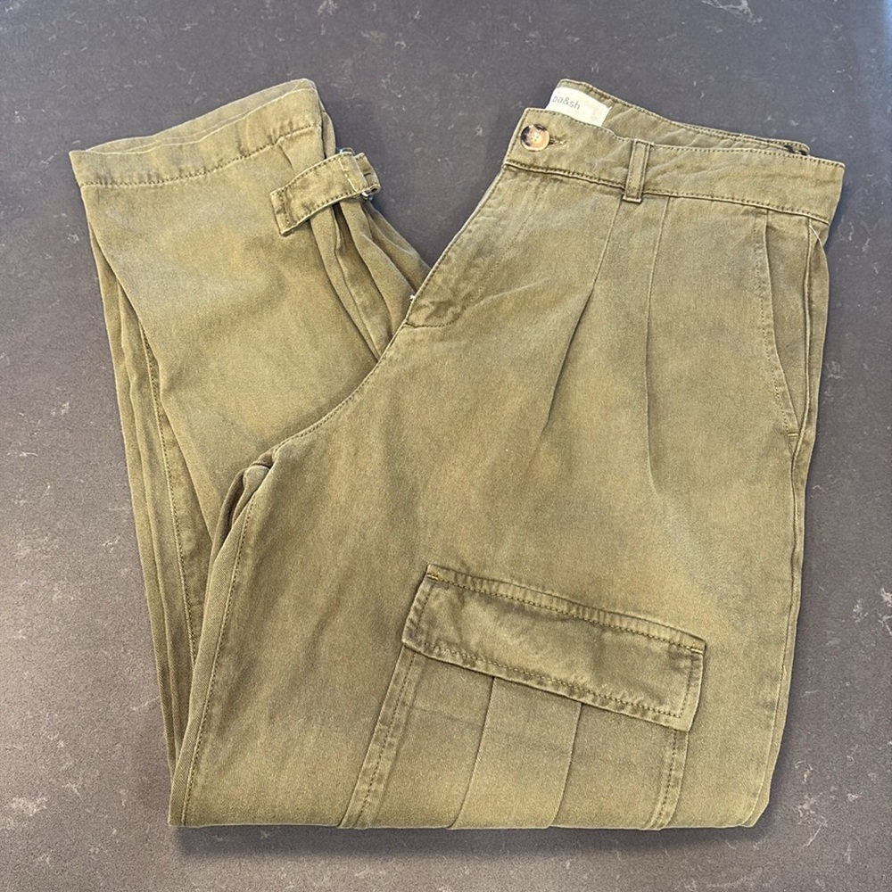 ba&sh Pantalon Maroon Pants Kaki - Picture 10 of 17